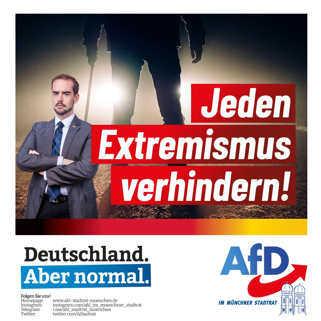 Jeden Extremismus verhindern! AfD München