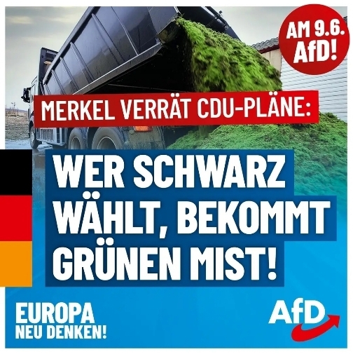AfD CDU grüner Mist EU Wahl 2024