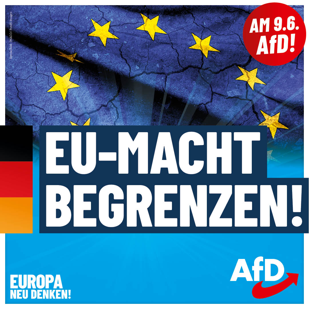AfD EW2024 Plakate EU-Macht