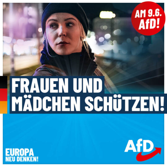 AfD EW2024 Plakate Frauen Mädchen